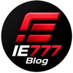 IE777 logo with modern red and black gaming design